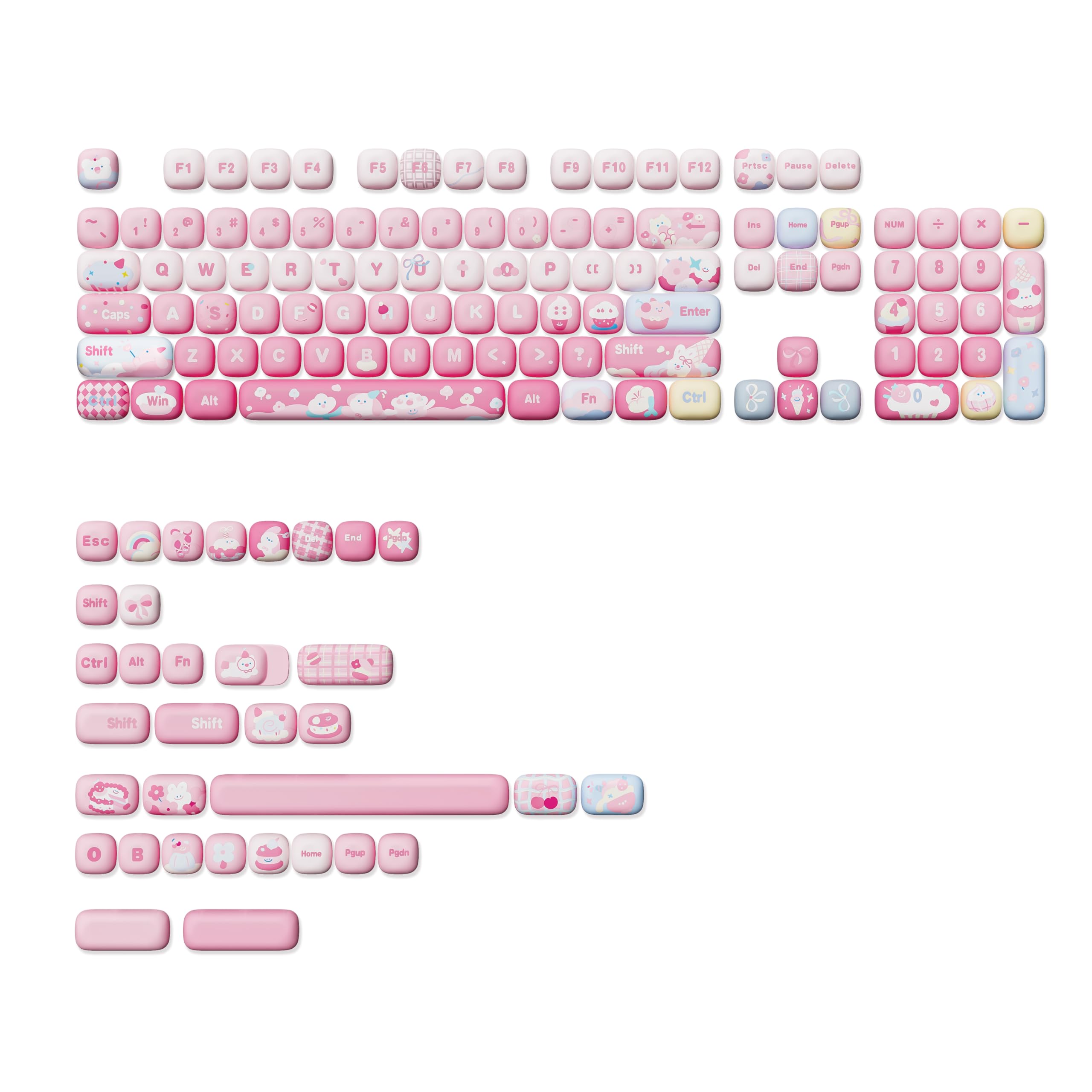 YUNZII MOG Profile Keycap Set 138 Keys PBT Keycap Sublimation Type for Mechanical Keyboard Gaming Keyboard Cute Pink Ice Cream Custom Keycap Ice (Pink
YUNZII MOG Profile Keycap Set 138 Keys PBT Keycap Sublimation Type for Mechanical Keyboard Gaming Keyboard Cute Pink Ice Cream Custom Keycap Ice (Pink