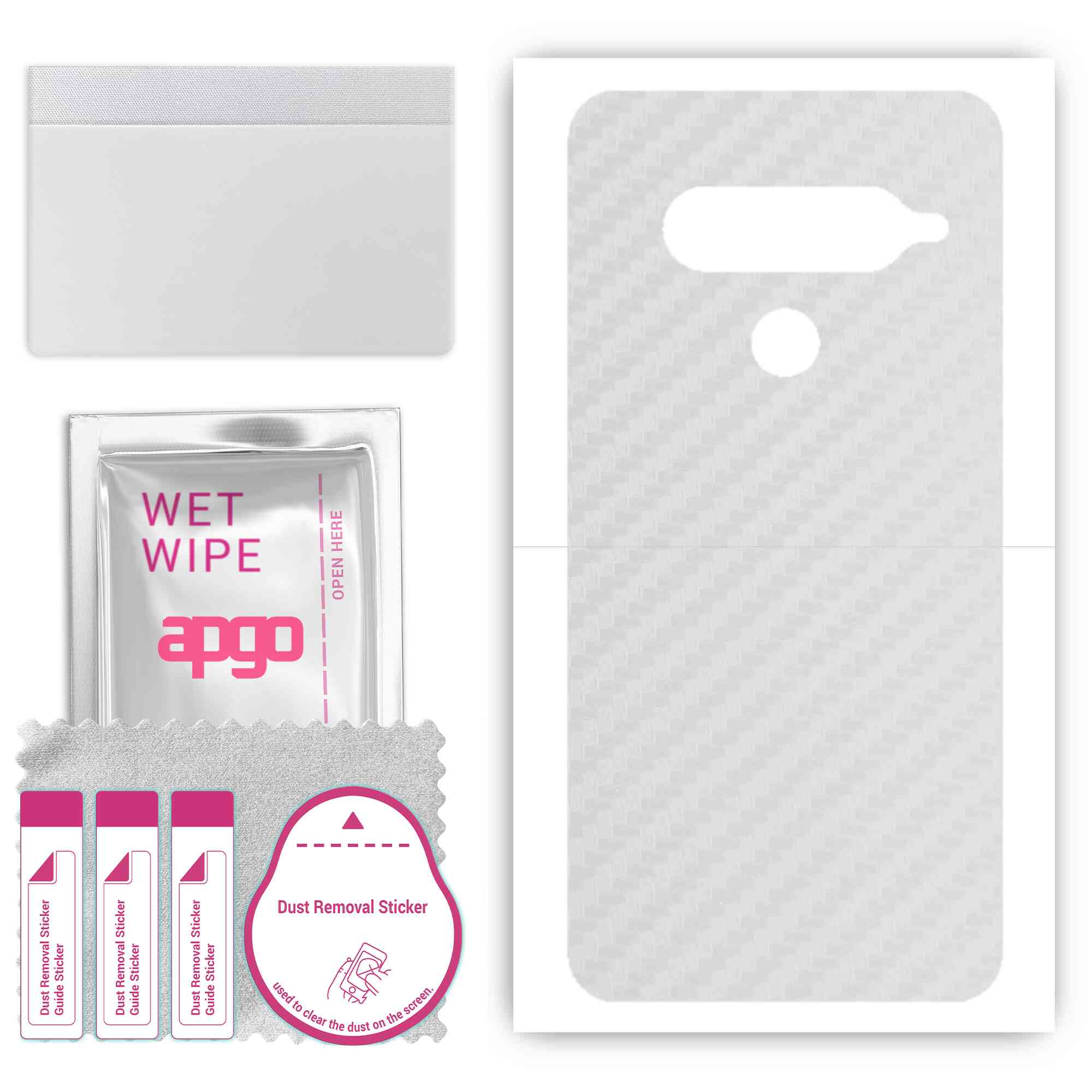 apgo Protective Skin Sticker for the back compatible with LG G8S ThinQ, Wrap Film, Foil, Vinyl - Pattern Transparent Carbon
apgo Protective Skin Sticker for the back compatible with LG G8S ThinQ, Wrap Film, Foil, Vinyl - Pattern Transparent Carbon