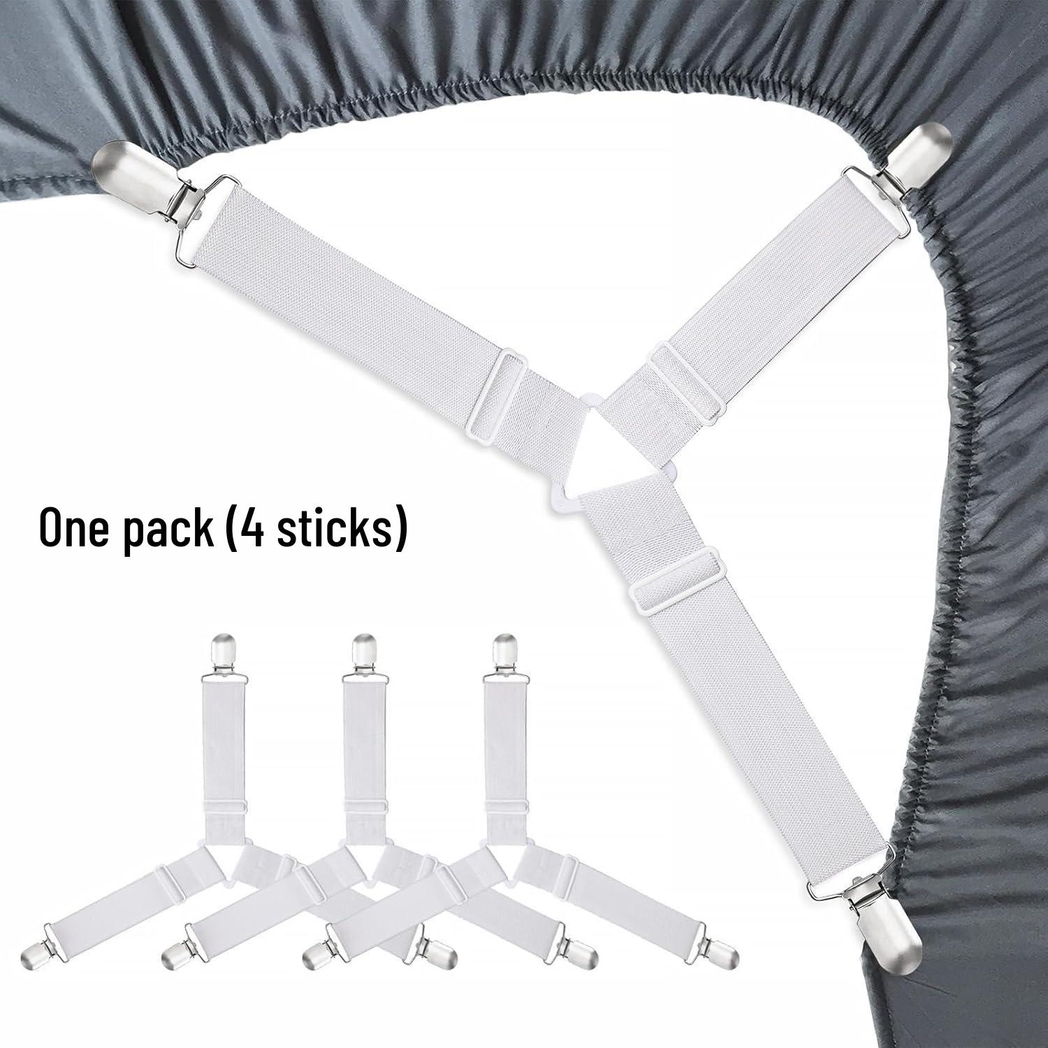 Adjustable Non-slip Bed Sheet Clips & Elastic Fastener Set
Adjustable Non-slip Bed Sheet Clips & Elastic Fastener Set