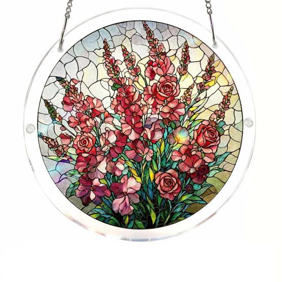 Stained Glass Style Puzzle Suncatcher, DIY Acrylic Jigsaw Puzzle for Adult, Colorful Window Hanging Ornaments for Home Garden Decor R
Stained Glass Style Puzzle Suncatcher, DIY Acrylic Jigsaw Puzzle for Adult, Colorful Window Hanging Ornaments for Home Garden Decor R