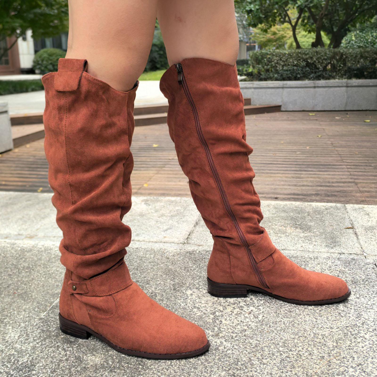 Chunky Heel Suede Women s Pointed Toe Knee High Boots Fashionable And Casual With Side Zipper Boots for Women Heels Knee High 36 коричневий
Chunky Heel Suede Women s Pointed Toe Knee High Boots Fashionable And Casual With Side Zipper Boots for Women Heels Knee High 36 коричневий