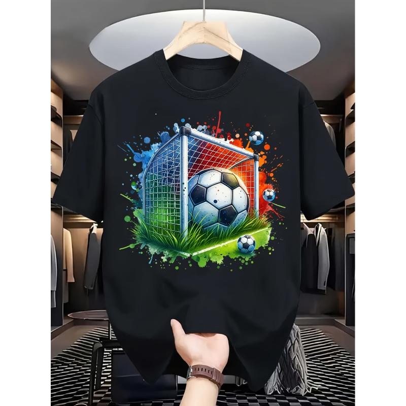European sizes Festive Football Fan Gear - T-Shirt for Men, Perfect for Holiday Gifts, Team Building, And Family Gatherings, Soccer Goal Print Tee S чёрный
European sizes Festive Football Fan Gear - T-Shirt for Men, Perfect for Holiday Gifts, Team Building, And Family Gatherings, Soccer Goal Print Tee S чёрный