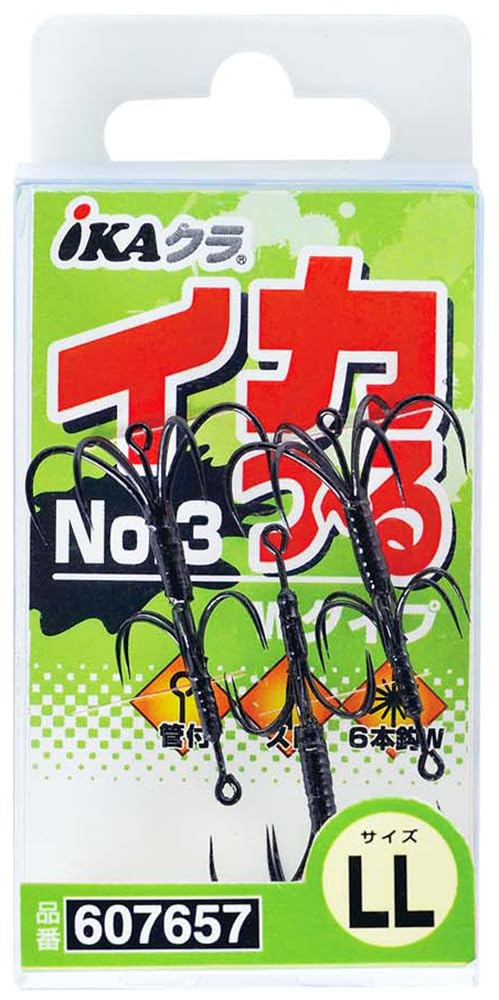 KATSUICHI Squid Hook No.3 IS-53 LL Fishing Hook
KATSUICHI Squid Hook No.3 IS-53 LL Fishing Hook