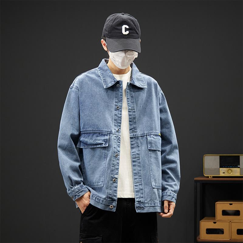 Men s Hong Kong style ins denim jacket new Korean version of the trendy loose and versatile cargo loose jacket jacket M
Men s Hong Kong style ins denim jacket new Korean version of the trendy loose and versatile cargo loose jacket jacket M