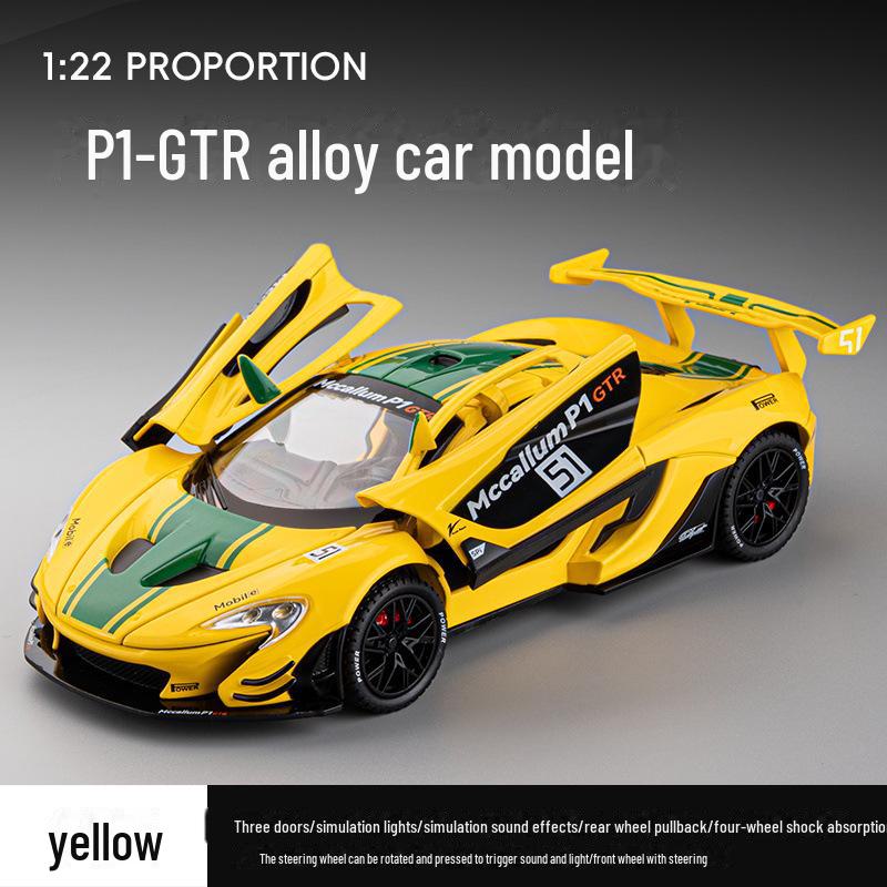 1:22 McLaren P1 GTR Alloy Model Car Toy - Sports & Rally Edition жёлтый
1:22 McLaren P1 GTR Alloy Model Car Toy - Sports & Rally Edition жёлтый