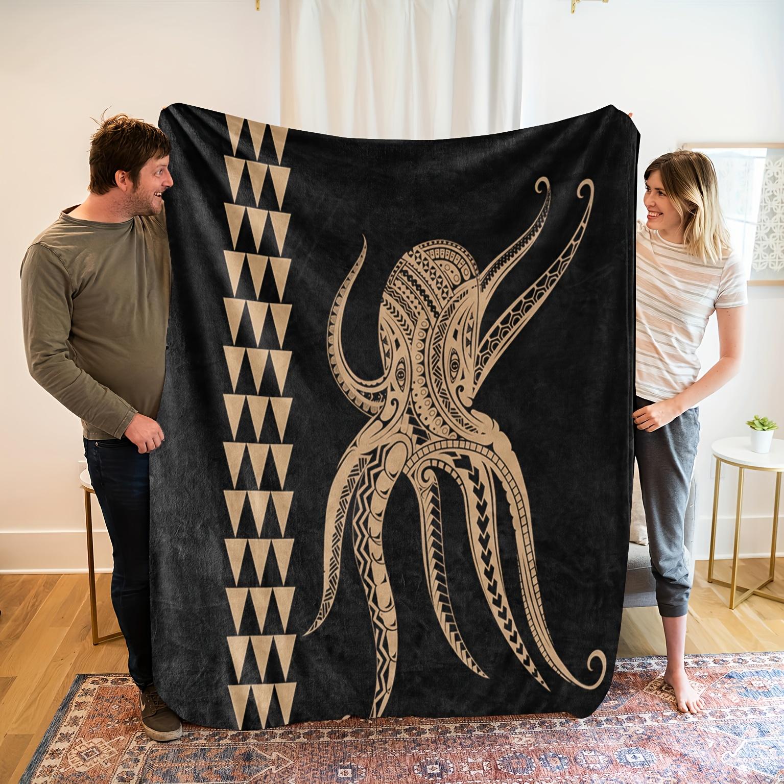 1pc Cozy Black Octopus Throw Blanket - Soft Flannel All-Season Bedspread/ Couch Cover - Modern Home Decor - Machine Washable Gif 75x90cm
1pc Cozy Black Octopus Throw Blanket - Soft Flannel All-Season Bedspread/ Couch Cover - Modern Home Decor - Machine Washable Gif 75x90cm