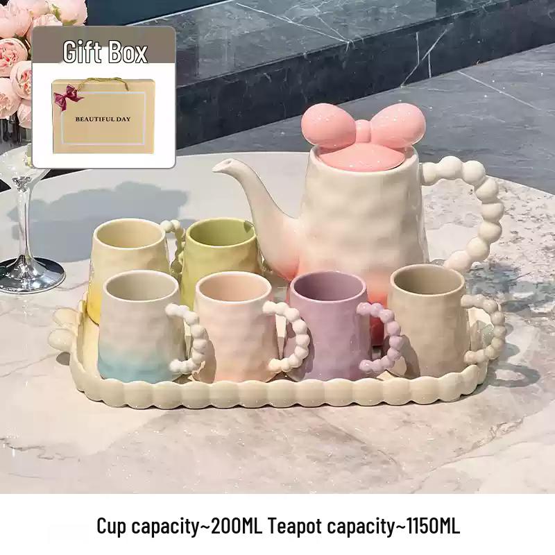 Changbaosen Ceramic Cup Set with Holder
Changbaosen Ceramic Cup Set with Holder