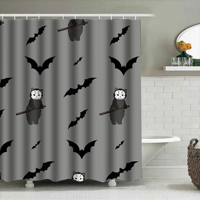 Tuniu Black Bat Shower Curtain Funny Halloween Bat Shower Curtain For Bathroom Kids Room Decor W60H190(CM)-1 Pcs
Tuniu Black Bat Shower Curtain Funny Halloween Bat Shower Curtain For Bathroom Kids Room Decor W60H190(CM)-1 Pcs