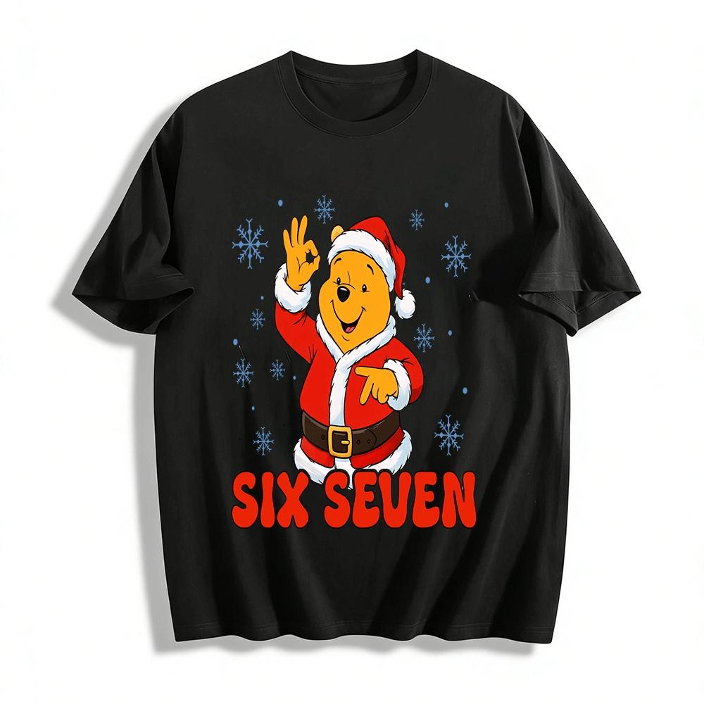 Christmas Winnie the Pooh Number Print Casual Top for Adults Kids Pure cotton T-shirt XXS
Christmas Winnie the Pooh Number Print Casual Top for Adults Kids Pure cotton T-shirt XXS