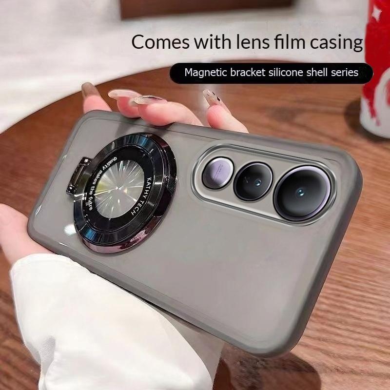 With Lens Films Phone Case For VIVO V50 Lite 4G V2441 V50Lite Casing Luxury Plating Magnetic Folding Ring Stand Transparent Soft TPU Shockproof Casing For VIVO V50 Lite фіолетовий
With Lens Films Phone Case For VIVO V50 Lite 4G V2441 V50Lite Casing Luxury Plating Magnetic Folding Ring Stand Transparent Soft TPU Shockproof Casing For VIVO V50 Lite фіолетовий