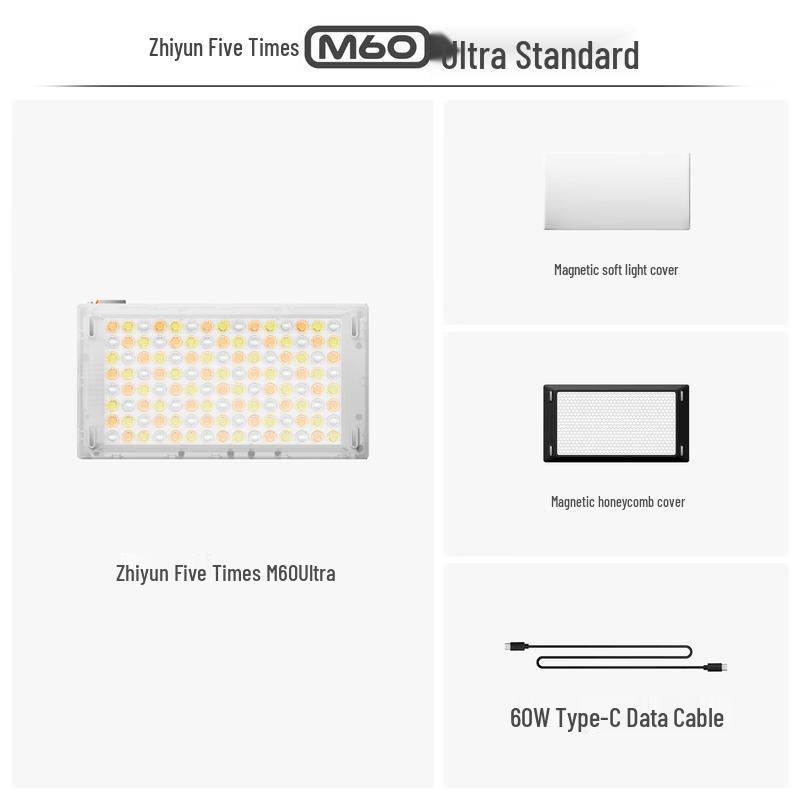 SOULMATE M60 Ultra 60W RGB Portable Video Light
SOULMATE M60 Ultra 60W RGB Portable Video Light