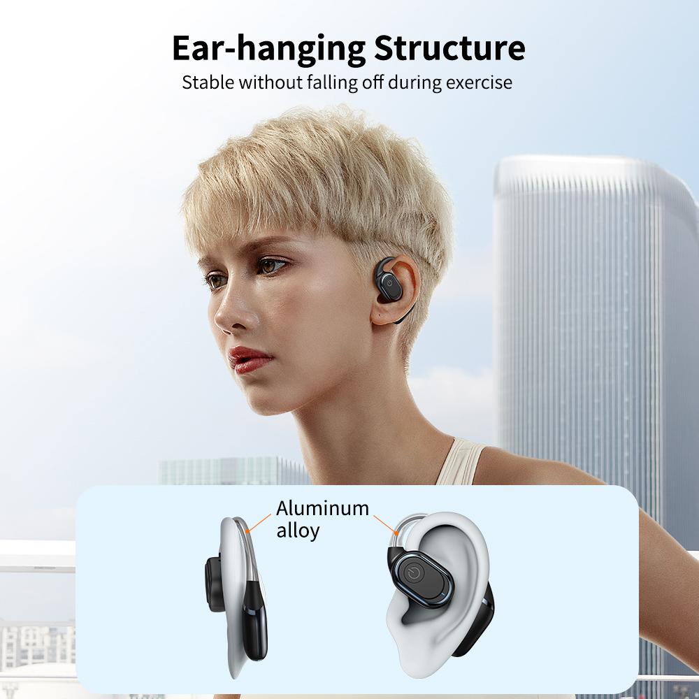 XUNDD W004 1 Pair OWS Headset Bluetooth-compatible Earphone Open-Ear Wireless Headphone (Button Control) Beige
XUNDD W004 1 Pair OWS Headset Bluetooth-compatible Earphone Open-Ear Wireless Headphone (Button Control) Beige