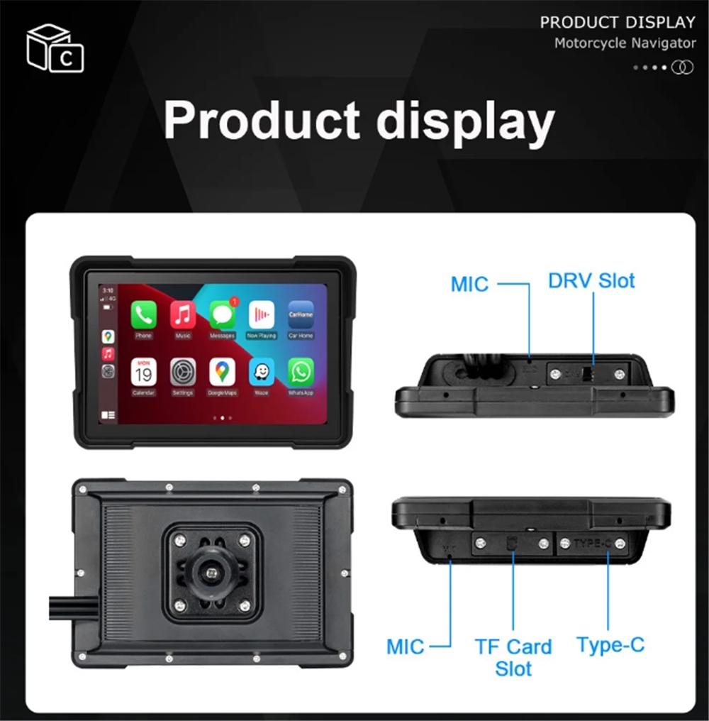 Motorcycle 5-inch carplay-dual recording 566CP
Motorcycle 5-inch carplay-dual recording 566CP