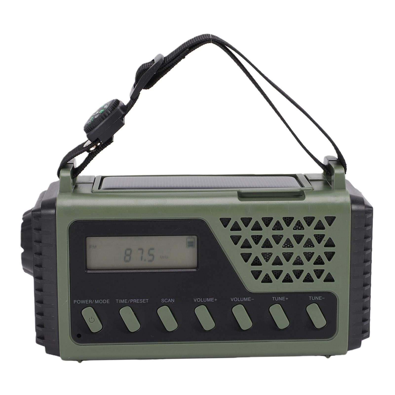 AM FM Shortwave Emergency Radio USB Solar Hand Crank Battery Operated Portable Weather Radio with Bluetooth 5.0
AM FM Shortwave Emergency Radio USB Solar Hand Crank Battery Operated Portable Weather Radio with Bluetooth 5.0