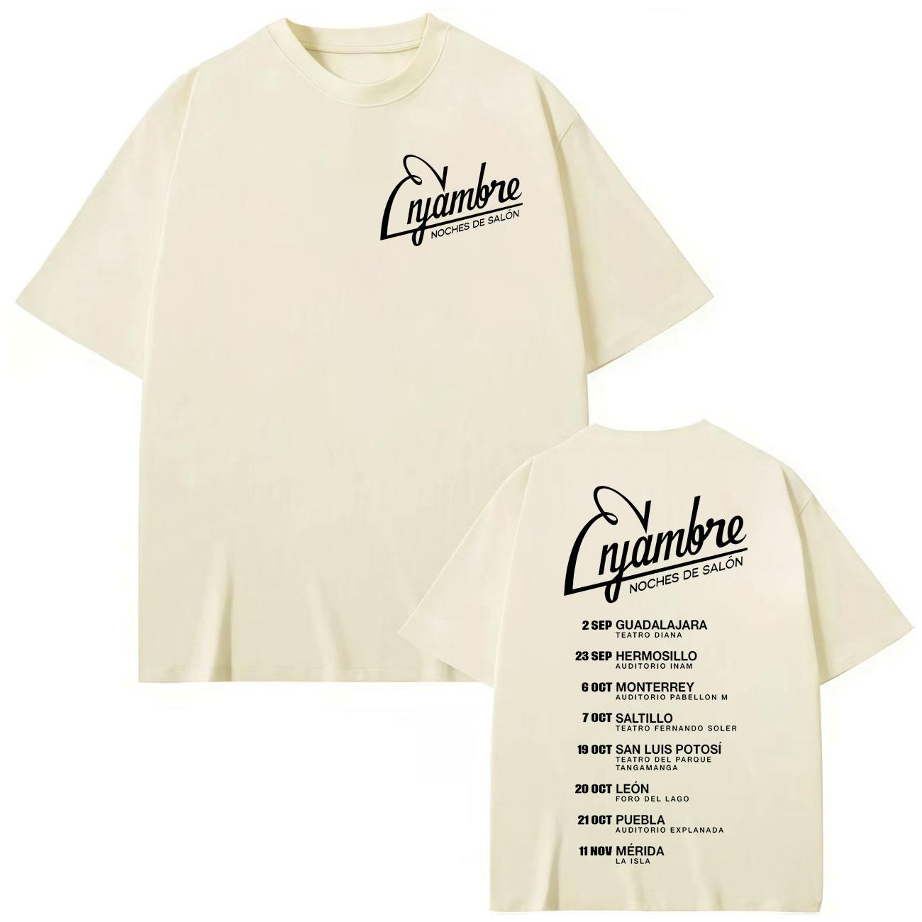 Enjambre Band Noches De Salon Album Print T-shirt Fashion Rock Pop Music T Shirt Men Women Loose Short Sleeve T-shirts 3XL
Enjambre Band Noches De Salon Album Print T-shirt Fashion Rock Pop Music T Shirt Men Women Loose Short Sleeve T-shirts 3XL