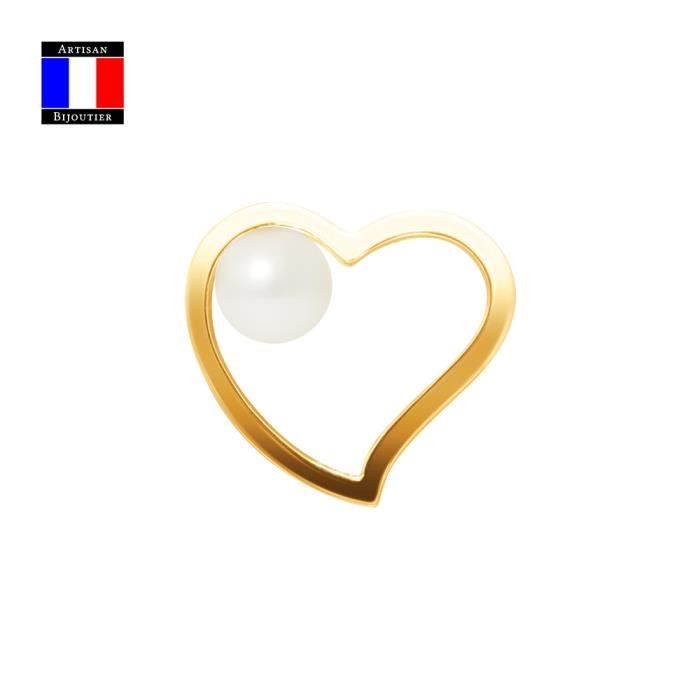 Compagnie Générale des Perles - Підвіска-серце - Справжня кругла культивована перлина 6-7 мм - Жовте золото 18 карат - Жіночі прикраси
Compagnie Générale des Perles - Підвіска-серце - Справжня кругла культивована перлина 6-7 мм - Жовте золото 18 карат - Жіночі прикраси