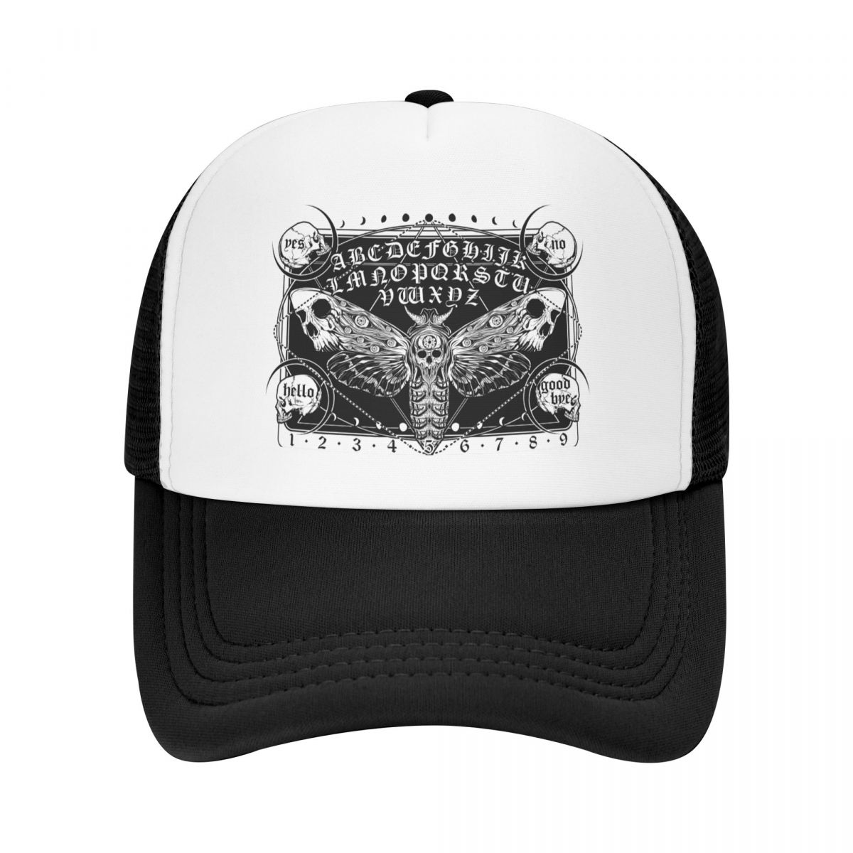 Death Moth Ouija Board Бейсбольная кепка Хэллоуин Ведьма Оккультное колдовство Шляпа дальнобойщика Защита от солнца Snapback Шляпы Летние кепки
Death Moth Ouija Board Бейсбольная кепка Хэллоуин Ведьма Оккультное колдовство Шляпа дальнобойщика Защита от солнца Snapback Шляпы Летние кепки
