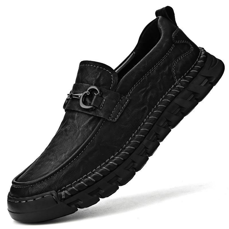 Foreign trade large 4546 size men s shoes wide head leather shoes men s one-pedal big head casual shoes business dress soft surface leather shoes 46 чорний
Foreign trade large 4546 size men s shoes wide head leather shoes men s one-pedal big head casual shoes business dress soft surface leather shoes 46 чорний