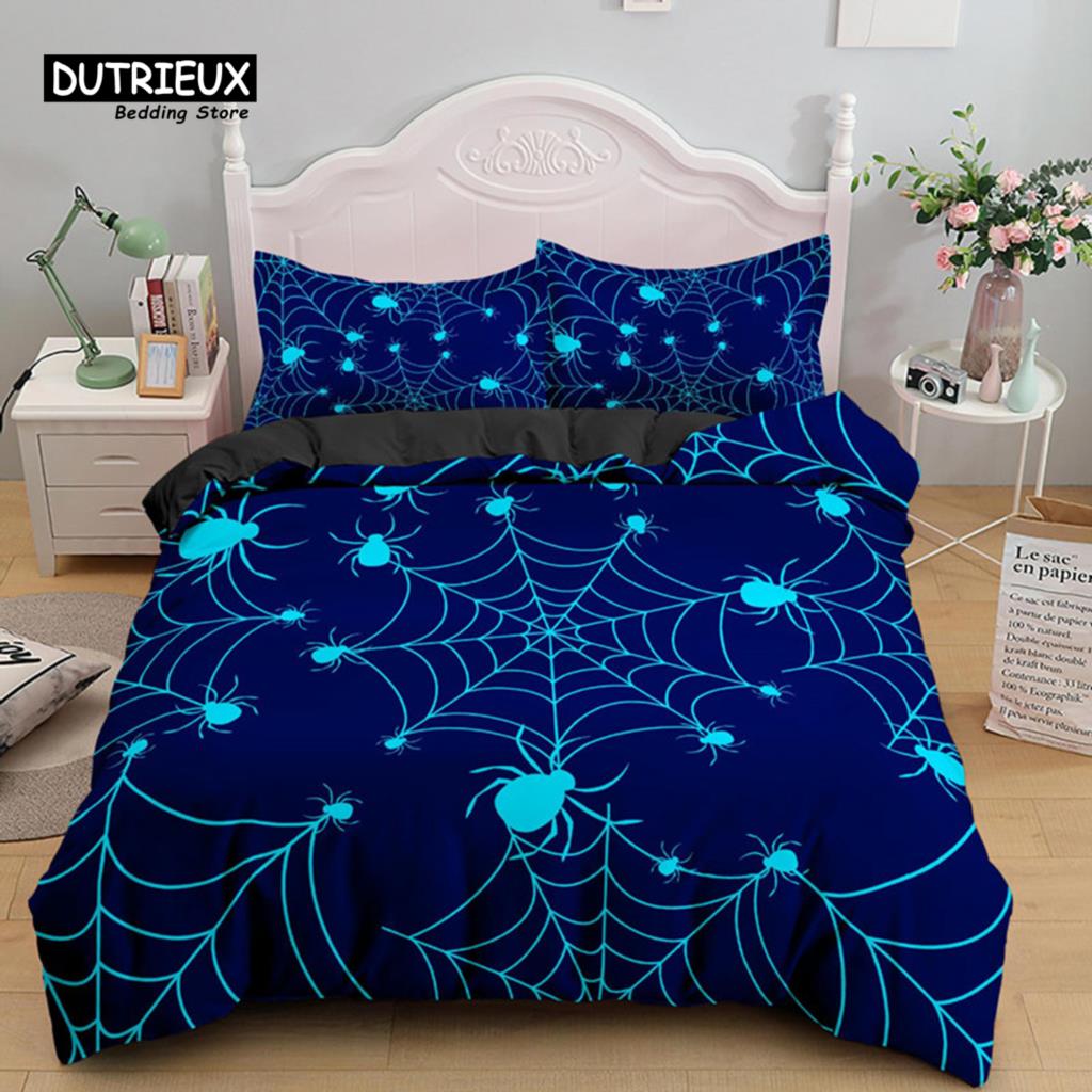 Комплект постельного белья Scary Spider Queen Size, мягкий пододеяльник с 3D-принтом, комплект постельного белья с наволочками на тему Хэллоуина, декор для спальни EU single(135x200cm)
Комплект постельного белья Scary Spider Queen Size, мягкий пододеяльник с 3D-принтом, комплект постельного белья с наволочками на тему Хэллоуина, декор для спальни EU single(135x200cm)