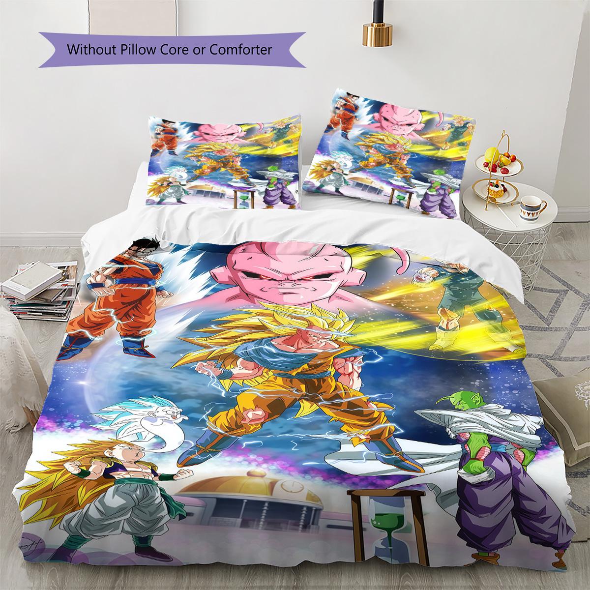 Dragon Ball All-Season Bedding Set HD Print Duvet Cover with Pillowcases Soft Durable for Bedroom 135x200cm
Dragon Ball All-Season Bedding Set HD Print Duvet Cover with Pillowcases Soft Durable for Bedroom 135x200cm