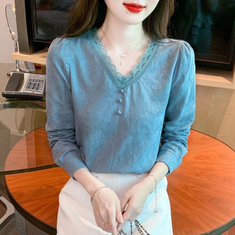 Spring New Women s Pure Cotton Shirt Women s Fashionable Cotton Shirt Jacquard Age-reducing Pullover Top 2XL
Spring New Women s Pure Cotton Shirt Women s Fashionable Cotton Shirt Jacquard Age-reducing Pullover Top 2XL