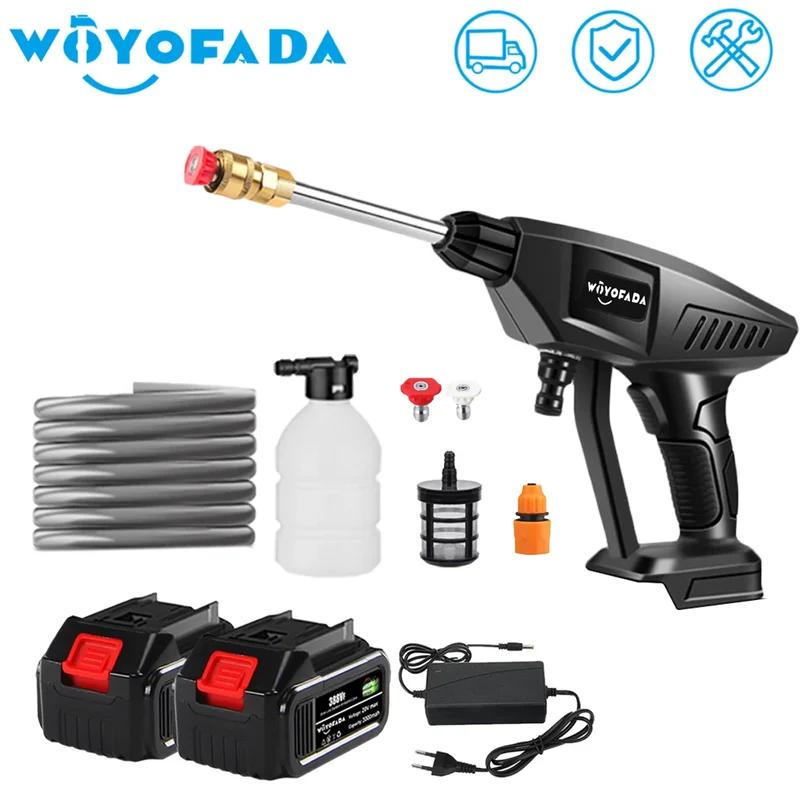 WOYOFADA 30 бар беспроводной мойщик высокого давления автомойка пистолет генератор пены водяной пистолет распылитель очиститель для Makita 18 В батарея one small battery
WOYOFADA 30 бар беспроводной мойщик высокого давления автомойка пистолет генератор пены водяной пистолет распылитель очиститель для Makita 18 В батарея one small battery