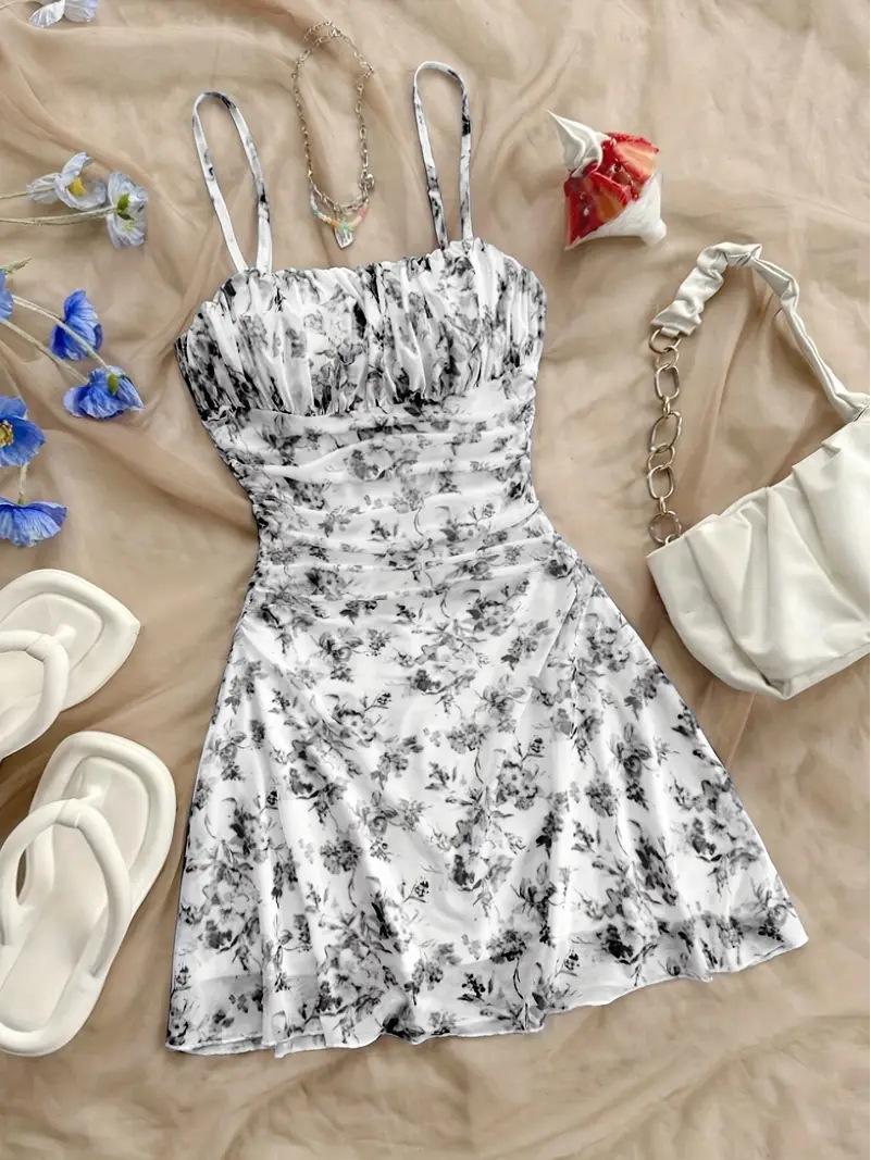 Комплект летнего платья 2025 года с французским цветочным принтом на бретелях и облегающего талию - Модное мини-бодикон с солнцезащитой XS
Комплект летнего платья 2025 года с французским цветочным принтом на бретелях и облегающего талию - Модное мини-бодикон с солнцезащитой XS