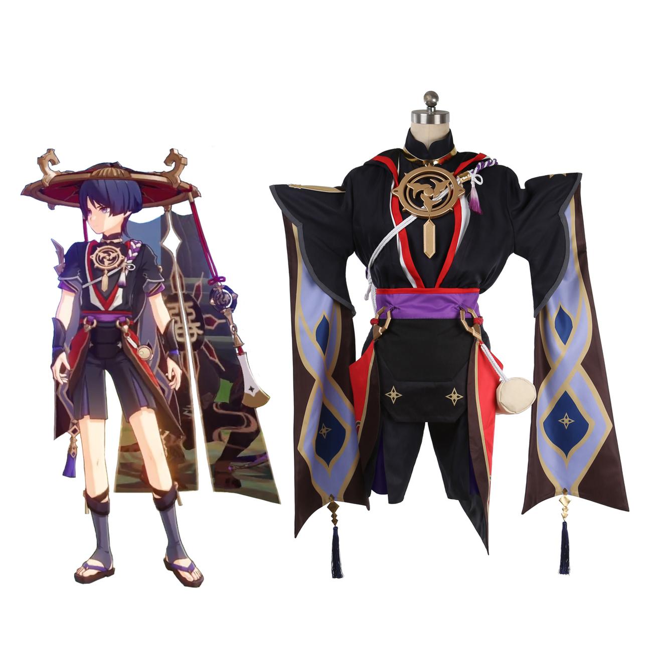 Косплей-костюм Scaramouche Balladeer Повний набір, виготовлений на замовлення будь-якого розміру XXXL-(Suit+Wig+Hat)
Косплей-костюм Scaramouche Balladeer Повний набір, виготовлений на замовлення будь-якого розміру XXXL-(Suit+Wig+Hat)