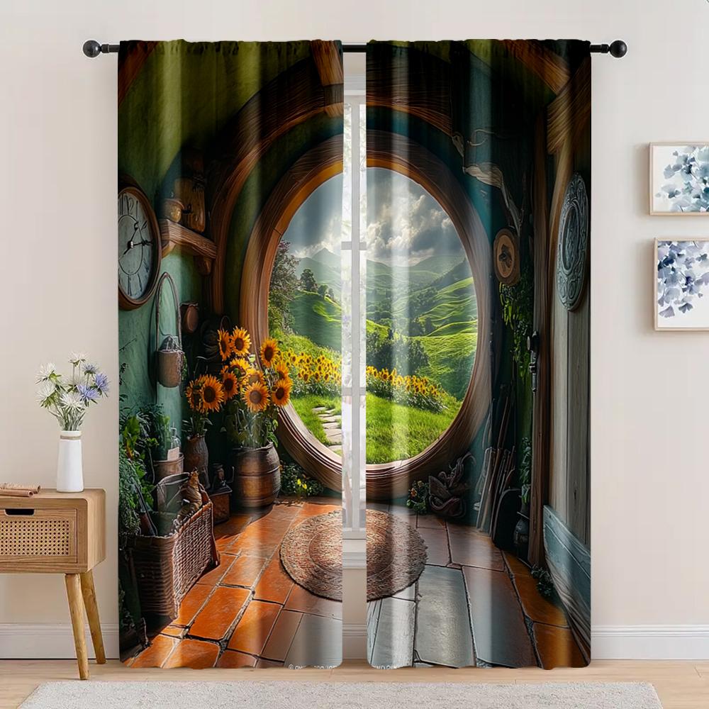 Curtains Enchanting Hobbit Manhole Versatile Polyester Without Electricity Festive Holiday Suitable Multipurpose Curtain W100*H70(CM)-Grommet top&1PCS
Curtains Enchanting Hobbit Manhole Versatile Polyester Without Electricity Festive Holiday Suitable Multipurpose Curtain W100*H70(CM)-Grommet top&1PCS