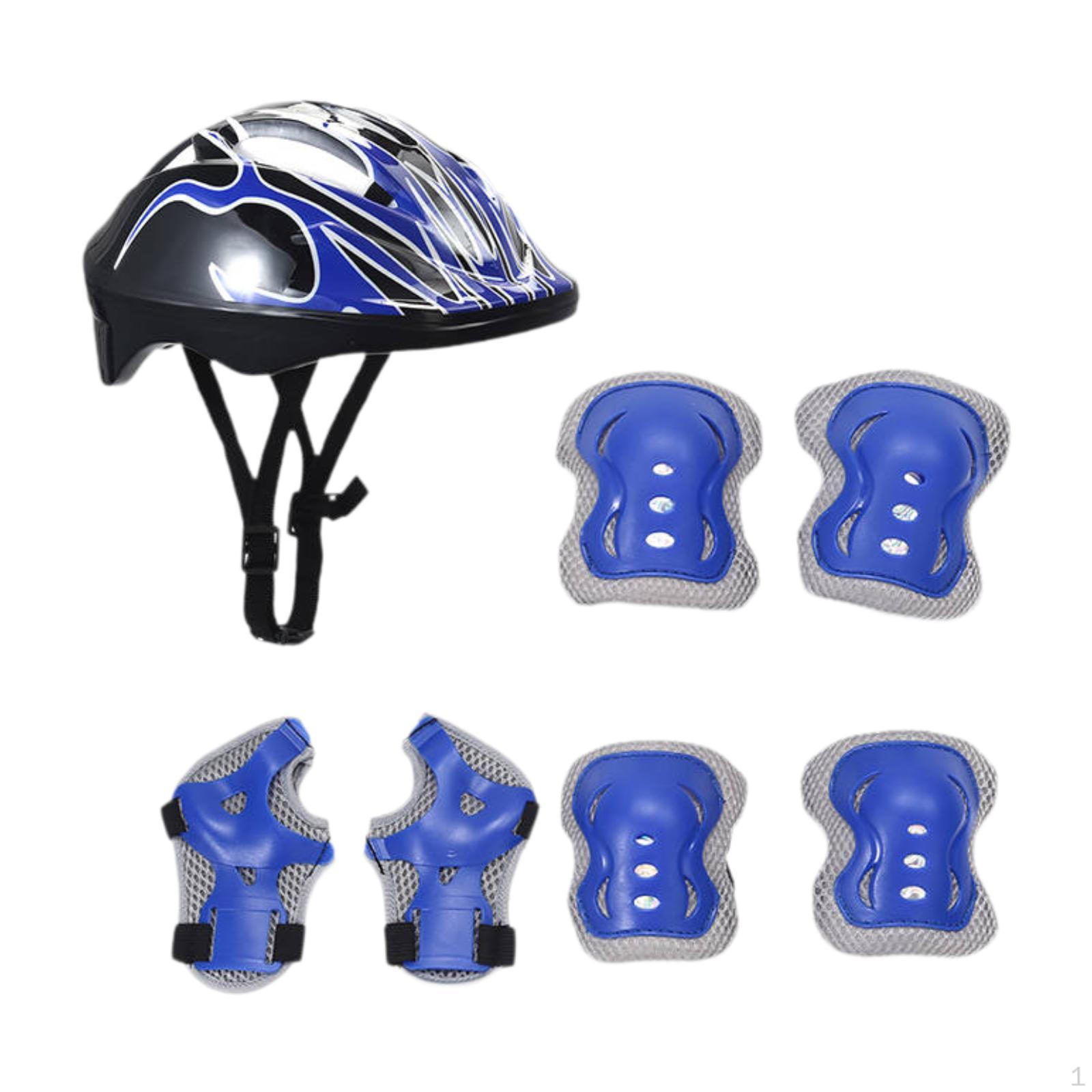 Детский велосипедный шлем для катания на роликах, скейтборде с наколенниками для езды Black Blue
Детский велосипедный шлем для катания на роликах, скейтборде с наколенниками для езды Black Blue