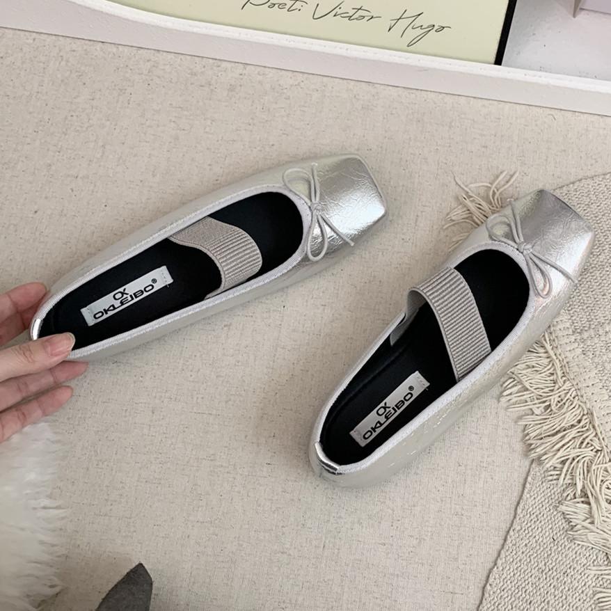 Fashion IPPEUM Women Ballet Flats Satin Mary Janes Shoes Square Toe PU Leather Silver Ballerina Shoes 245 серебряный
Fashion IPPEUM Women Ballet Flats Satin Mary Janes Shoes Square Toe PU Leather Silver Ballerina Shoes 245 серебряный