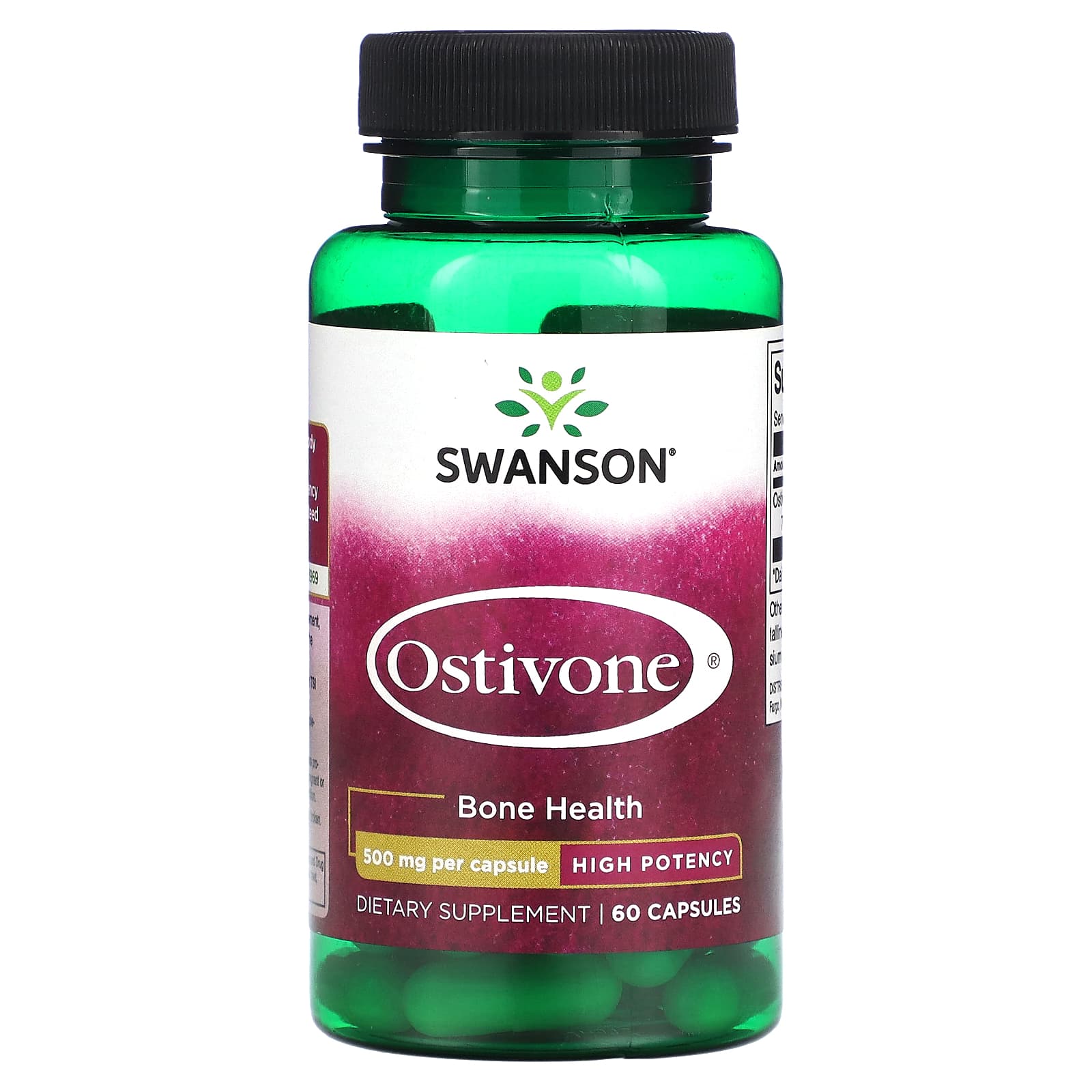 Ostivone, High Potency, 500Mg, 60 Capsules 
Ostivone, High Potency, 500Mg, 60 Capsules