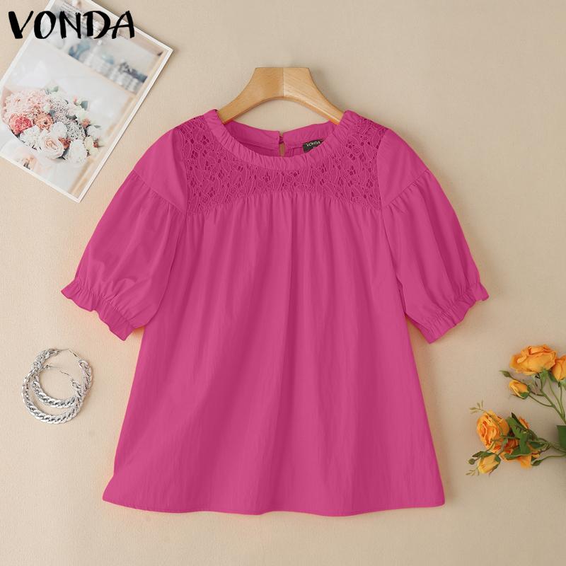 VONDA Летняя женская повседневная блузка с круглым вырезом и рукавами-фонариками в стиле пэчворк 2XL темно-розовый
VONDA Летняя женская повседневная блузка с круглым вырезом и рукавами-фонариками в стиле пэчворк 2XL темно-розовый