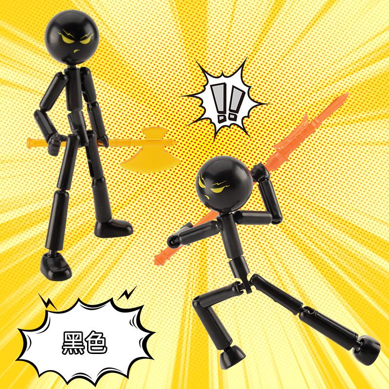 DIY Poseable Stick Man Figure Building Kit Articulated Action Model with Weapons and Movable Limbs Assembly Toys Fans Gifts 1pc in opp
DIY Poseable Stick Man Figure Building Kit Articulated Action Model with Weapons and Movable Limbs Assembly Toys Fans Gifts 1pc in opp