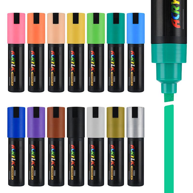 14-color Acrylic Marker Set Waterproof and Quick-drying Large Capacity 8mm Wide Graffiti Marker 8mm
14-color Acrylic Marker Set Waterproof and Quick-drying Large Capacity 8mm Wide Graffiti Marker 8mm