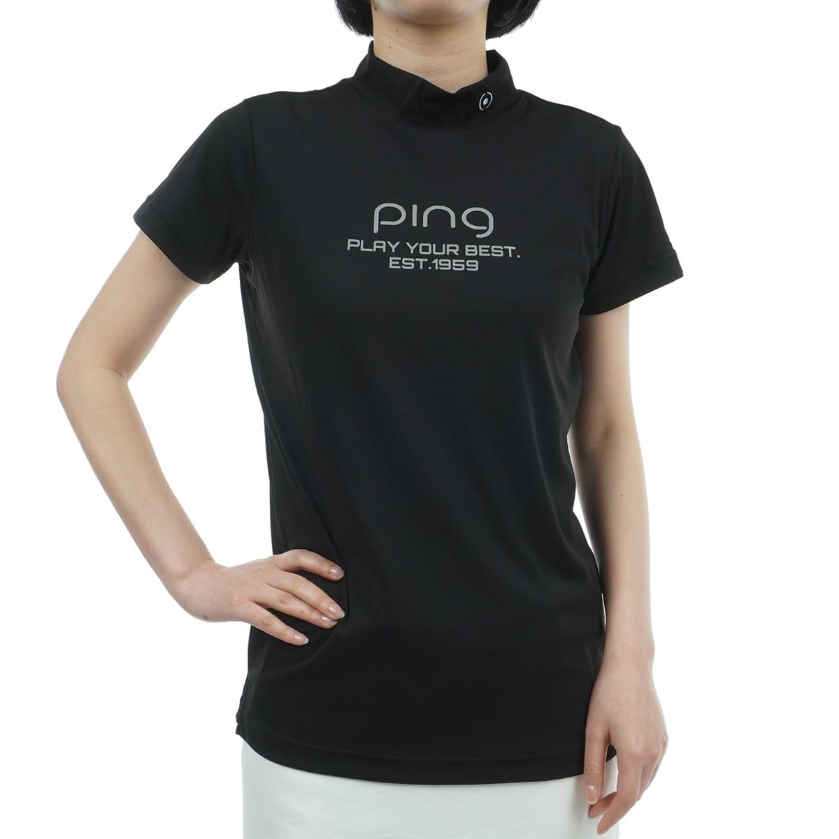 Женская футболка с коротким рукавом и высоким воротом PING Apparel (Сарай Тех: Легкий и быстросохнущий) / Гольф / 622-4167304 010_Черный, Размер S
Женская футболка с коротким рукавом и высоким воротом PING Apparel (Сарай Тех: Легкий и быстросохнущий) / Гольф / 622-4167304 010_Черный, Размер S