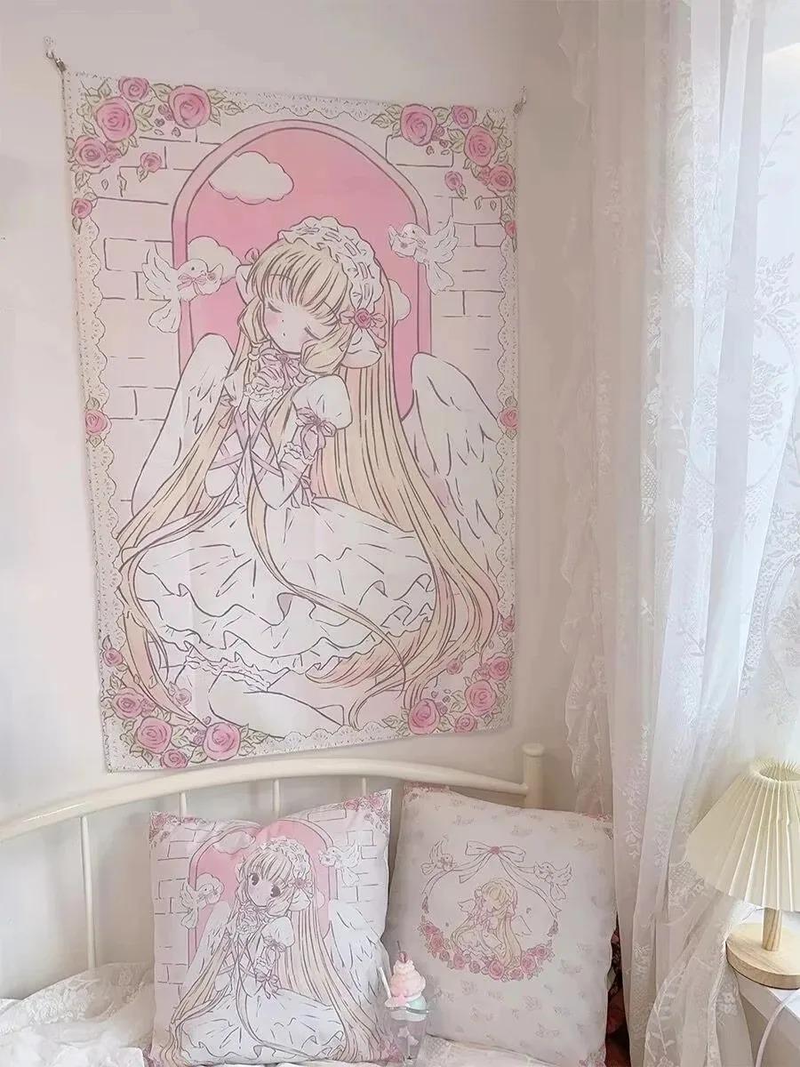 Angelic Anime Girl Tapestry Pink Rose Wing Print Polyester Wall Hanging Sweet Lolita Themed Home Decor for Bedroom Dorm 74x94cm(29x37in)
Angelic Anime Girl Tapestry Pink Rose Wing Print Polyester Wall Hanging Sweet Lolita Themed Home Decor for Bedroom Dorm 74x94cm(29x37in)