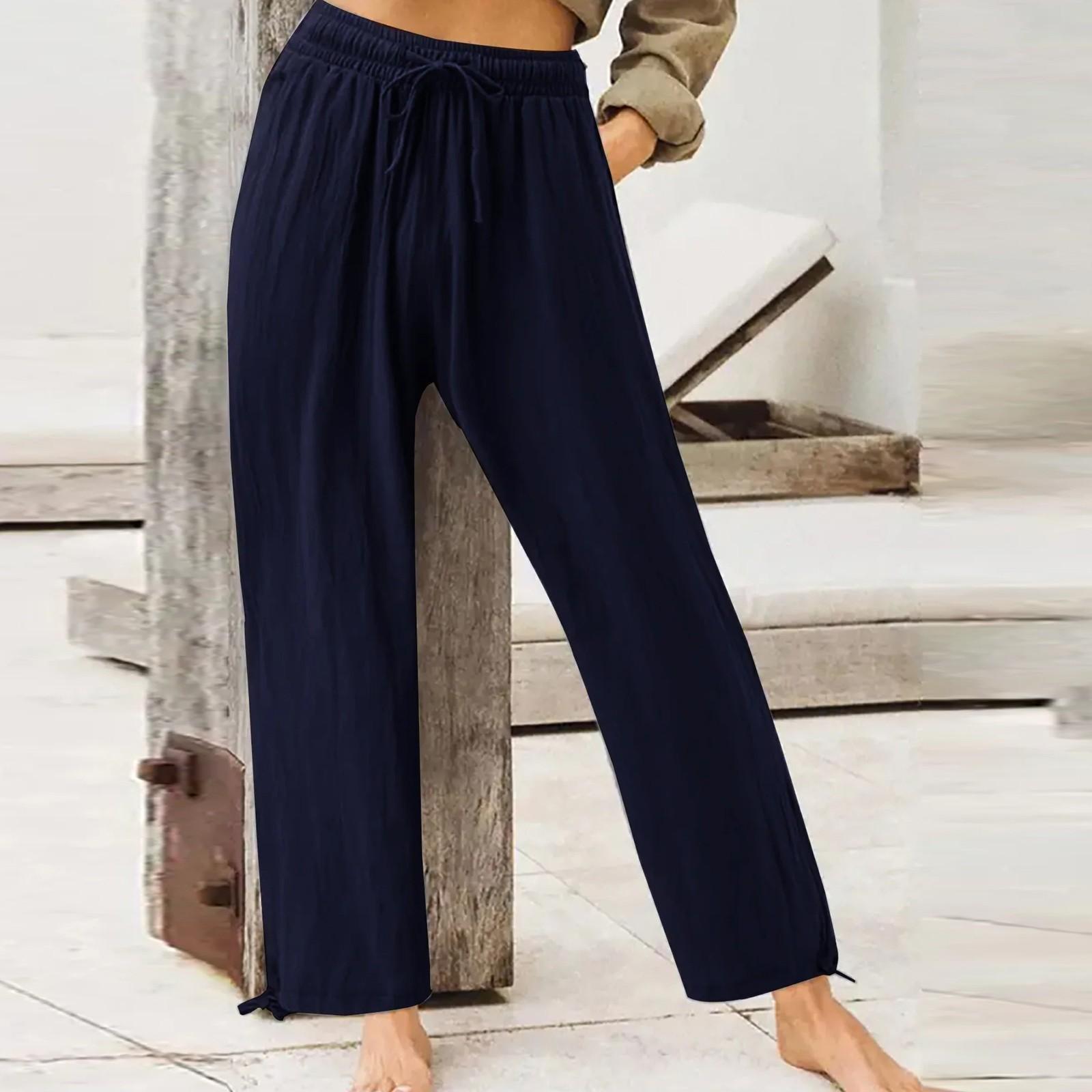 Women s Pant Casual Loose High Waist Cotton Linen Wide Leg Long Pants With Pockets XXXXXL Темно-синій
Women s Pant Casual Loose High Waist Cotton Linen Wide Leg Long Pants With Pockets XXXXXL Темно-синій