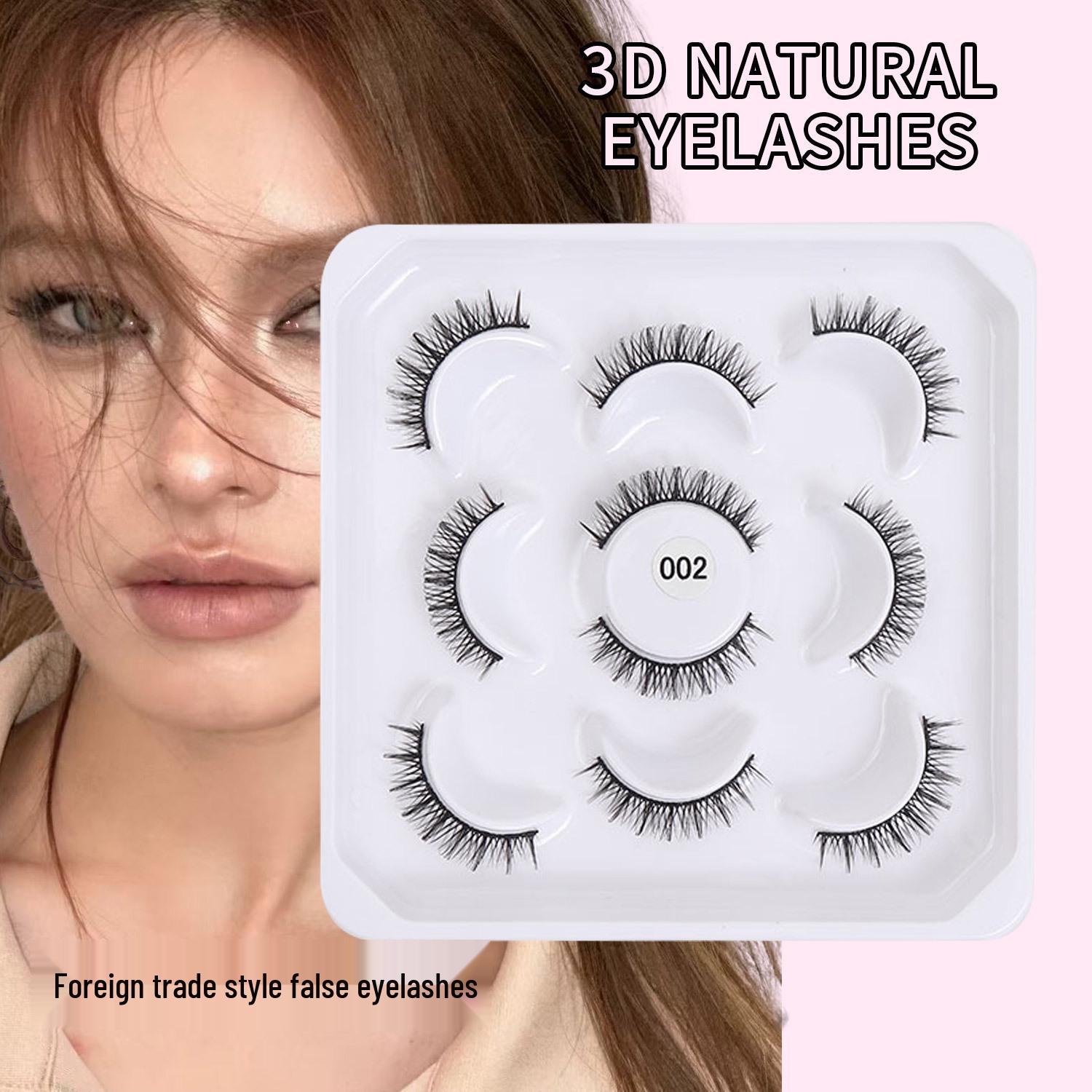 Cross-border Natural False Eyelashes Set - 10 Pairs of Individually Defined, Fine, and Curled Eyelashes.
Cross-border Natural False Eyelashes Set - 10 Pairs of Individually Defined, Fine, and Curled Eyelashes.