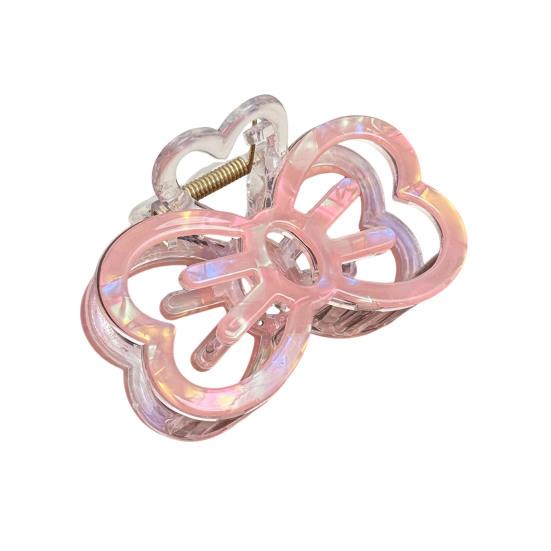 Hair Claw Hollow Bow Shape Colorful Transparent Texture Stable Grip Shark Clip Bun Half-Tied Hair рожевий
Hair Claw Hollow Bow Shape Colorful Transparent Texture Stable Grip Shark Clip Bun Half-Tied Hair рожевий
