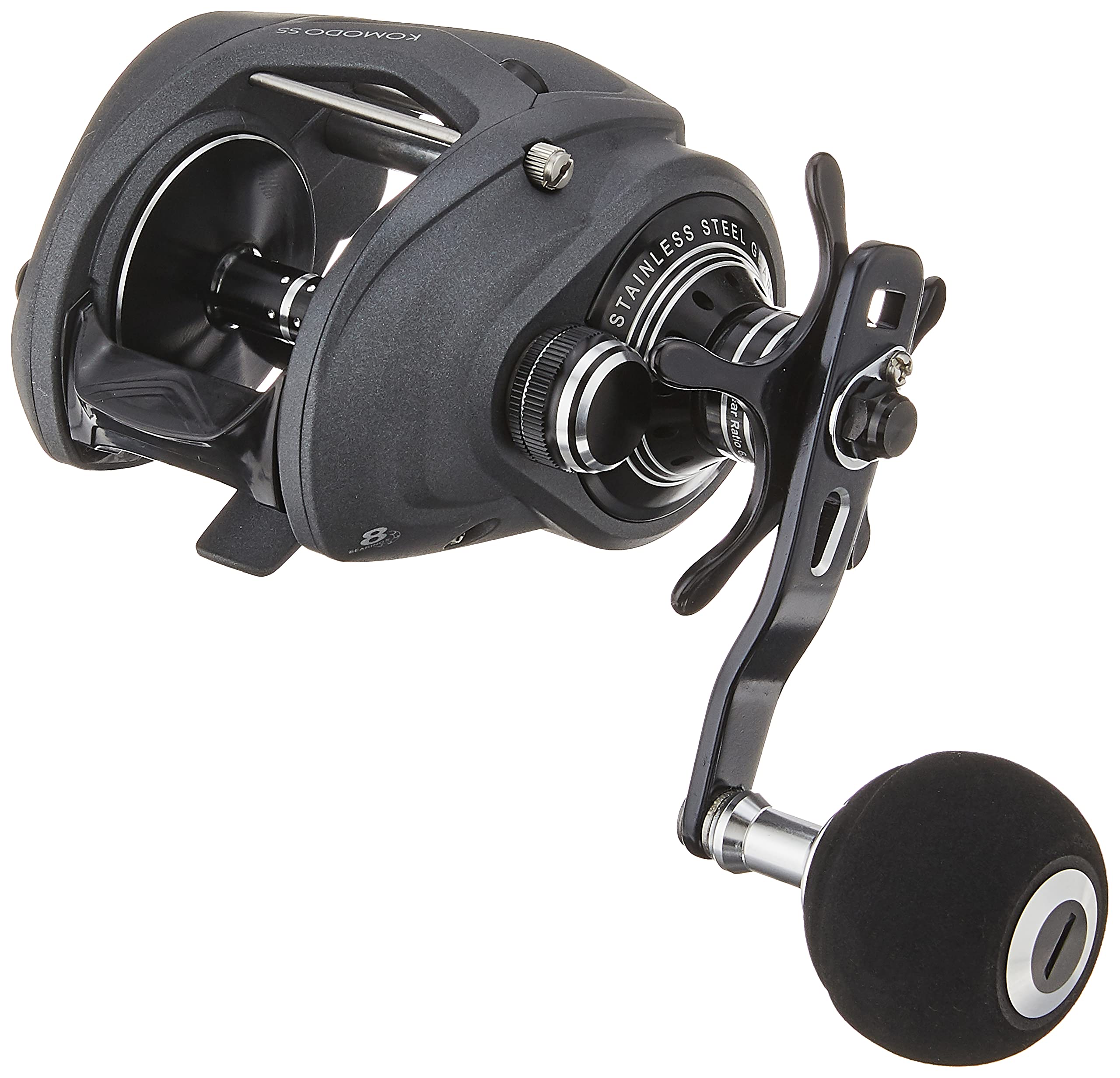Okuma Komodo SS Large Capacity Low Profile Baitcaster, KDS-463P, 130 yds-30LB, Power Handle, Gray
Okuma Komodo SS Large Capacity Low Profile Baitcaster, KDS-463P, 130 yds-30LB, Power Handle, Gray