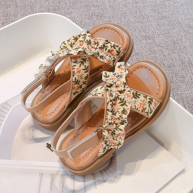 2025 Summer New Kids Beach Sandals for Girls Anti-slippery Sole Toddler Open-toe Shoes with Floral Straps Princess Boho Style 27 жёлтый
2025 Summer New Kids Beach Sandals for Girls Anti-slippery Sole Toddler Open-toe Shoes with Floral Straps Princess Boho Style 27 жёлтый