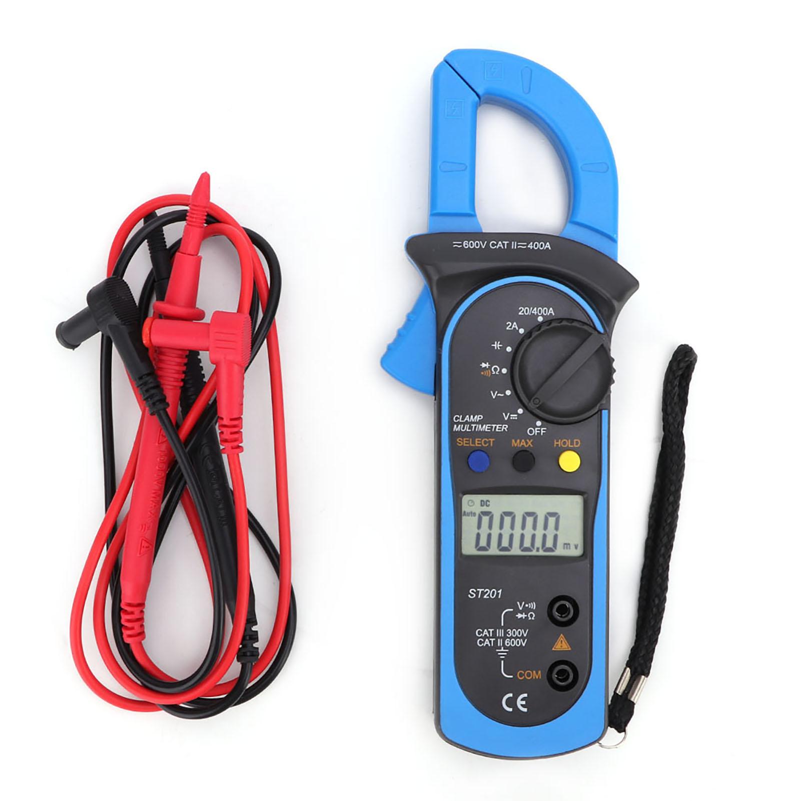 ST201 Automatic Digital Clamp Meter Current Multimeter DCAC Voltage Diode Tester(Blue)
ST201 Automatic Digital Clamp Meter Current Multimeter DCAC Voltage Diode Tester(Blue)