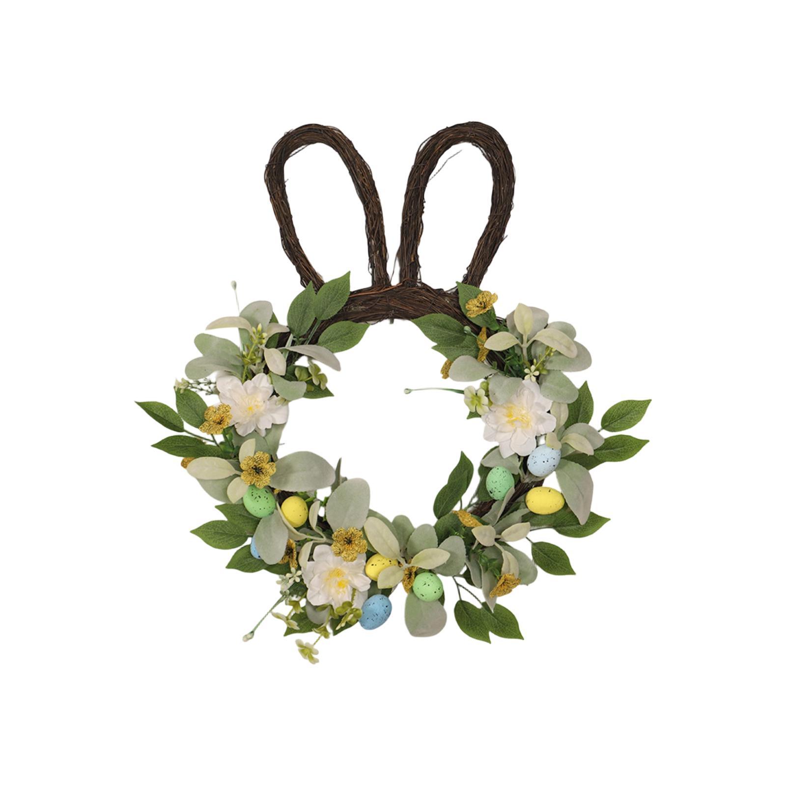 3D 50cm Ear Leaf Vine Wreath Easter Egg Pendant, Easter Party Garland, Artificial Flower Green Plant Decoration Wall Hanging One Size
3D 50cm Ear Leaf Vine Wreath Easter Egg Pendant, Easter Party Garland, Artificial Flower Green Plant Decoration Wall Hanging One Size