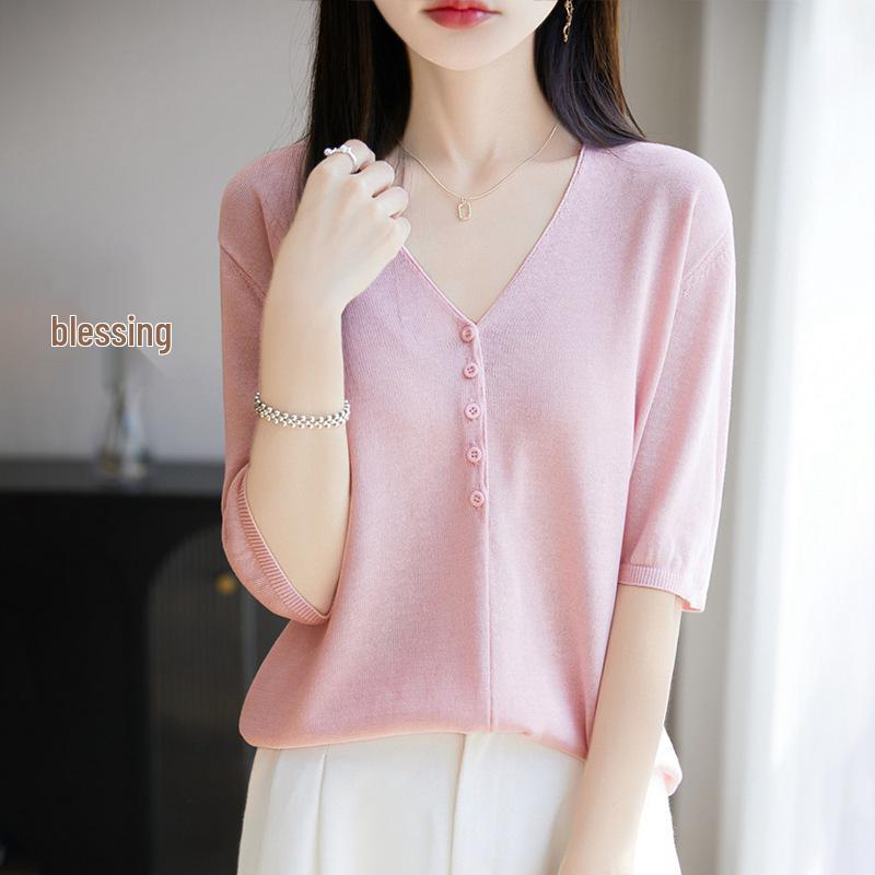 Light Luxury Women s Linen Tencel Knit T-Shirt - Loose Fit, Mid-Sleeve, Summer Style Extra Large
Light Luxury Women s Linen Tencel Knit T-Shirt - Loose Fit, Mid-Sleeve, Summer Style Extra Large