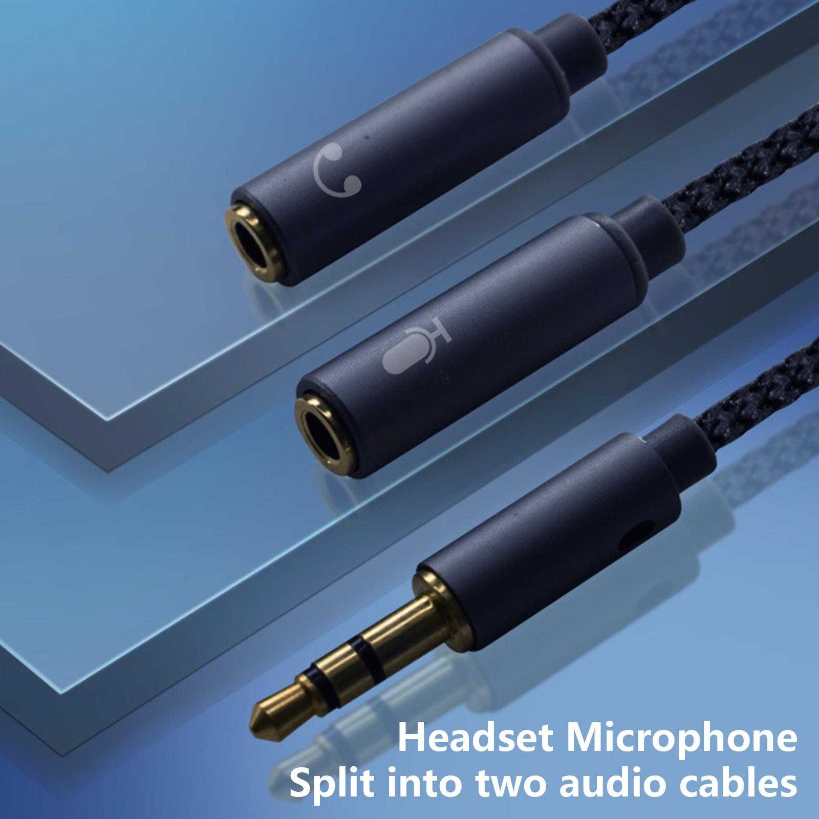 3.5mm Headphone Mic Splitter Cable Male to Dual Female Audio Jack Adapter Cord Wire for Gaming and Mobile Devices серый
3.5mm Headphone Mic Splitter Cable Male to Dual Female Audio Jack Adapter Cord Wire for Gaming and Mobile Devices серый