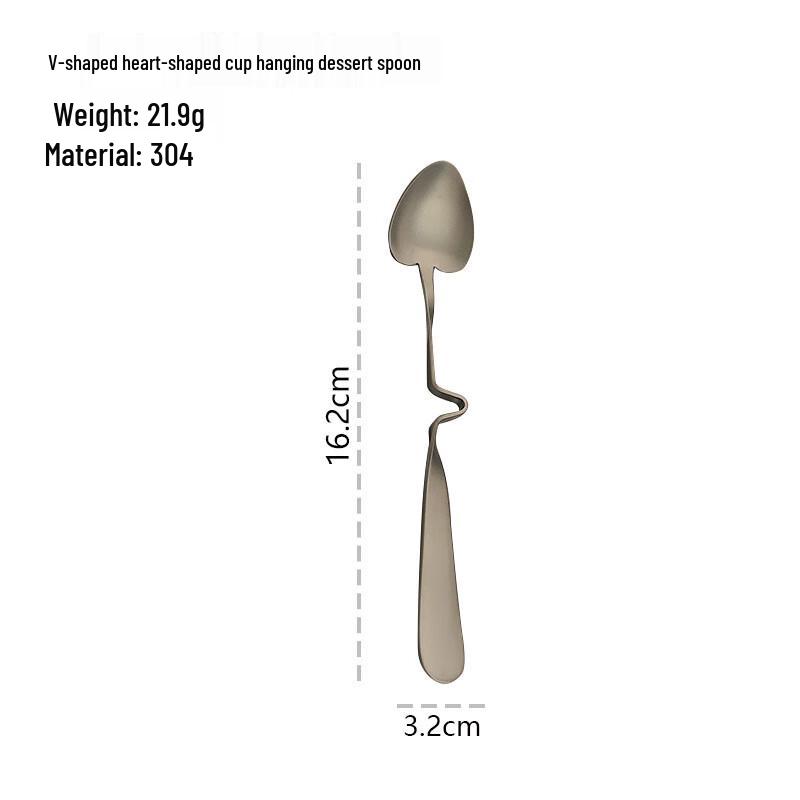 ZISIZ Heart-Shaped Stainless Steel Hanging Spoon
ZISIZ Heart-Shaped Stainless Steel Hanging Spoon