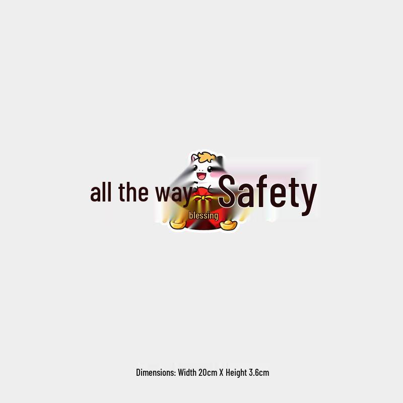 Safe Journey Waterproof Rear Windshield Decorative Sticker for Spring Festival
Safe Journey Waterproof Rear Windshield Decorative Sticker for Spring Festival