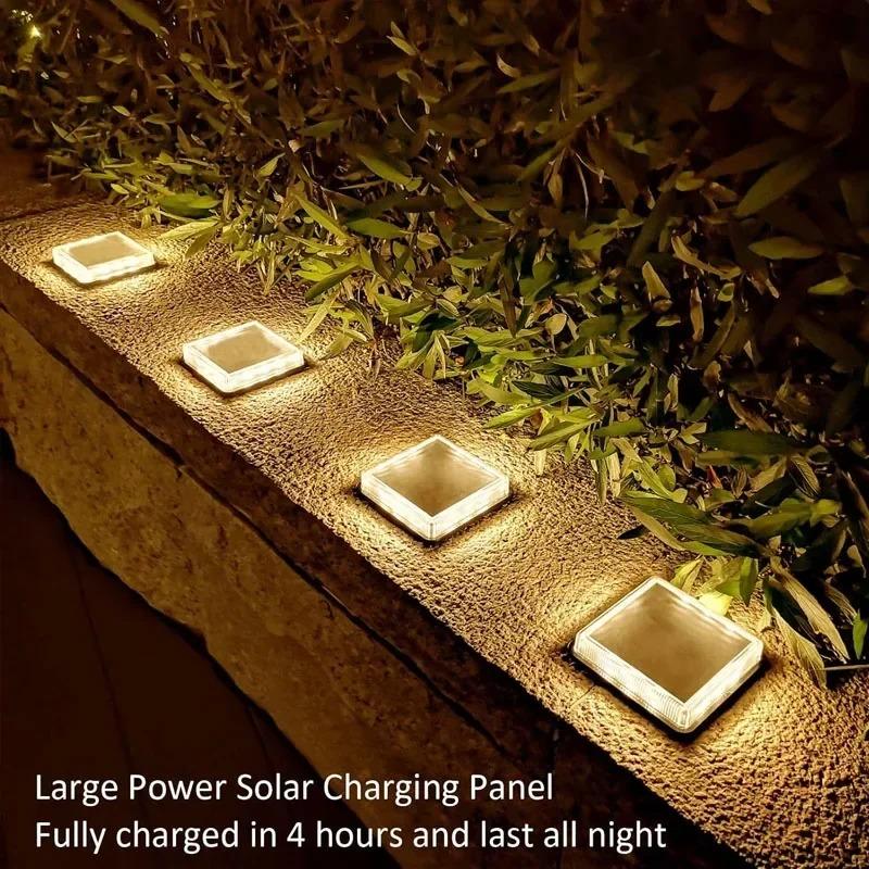 Solar Ground Light Outdoor Waterproof Bright Plate Landscape Lighting Lawn Solar Deck Garden Light 1pcs
Solar Ground Light Outdoor Waterproof Bright Plate Landscape Lighting Lawn Solar Deck Garden Light 1pcs