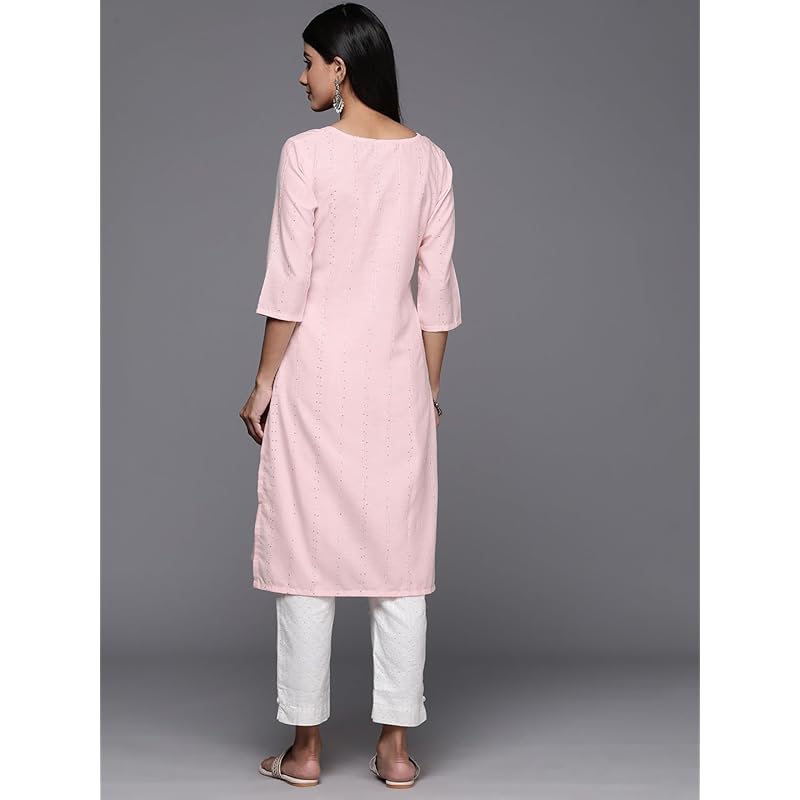 Libas Women s Cotton Woven Design Straight Kurta (26669_Peach S персиковый
Libas Women s Cotton Woven Design Straight Kurta (26669_Peach S персиковый
